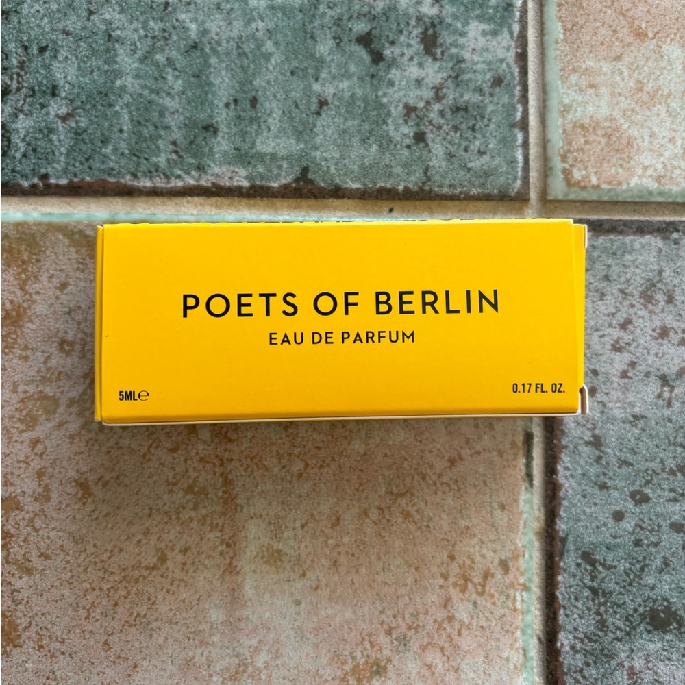 Poets of Berlin perfume travel spray. New in box; unopened.